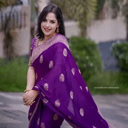 Visit Wear Woven Design Zari Pure Silk Banarasi Saree-picture-15