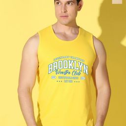 WOOSTRO Pack Of 2 Printed Combed Cotton Gym Vests VWS26(BKLN YELLOW)(MORE RUST)-image-70