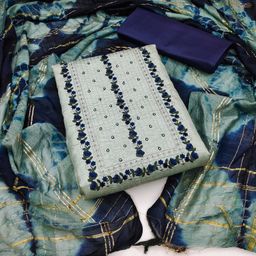 Rangtulika Ethnics Embroidered Unstitched Dress Material-picture-32