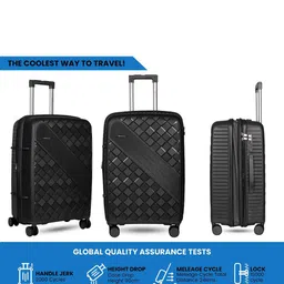 Polo Class Set of 2 Textured Hard-Sided Small Trolley Bag With Vanity image 3