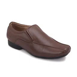 PILLAA Men Textured Leather Slip-On Sneakers-image-34