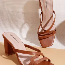 Mast & Harbour Women Open Toe Block Heel Sandals-picture-45
