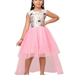BAESD Embellished Net Fit & Flare Dress-image-87