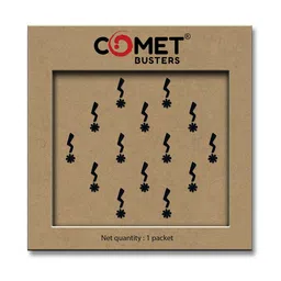 Comet Busters Beautiful Traditional Designer Bindis - Black-52