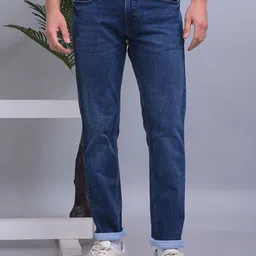 COBB Men Slim Fit Light Fade Cotton Jeans-image-4