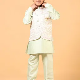 V-Mart Boys Regular Pure Cotton Kurta with Pyjamas-11