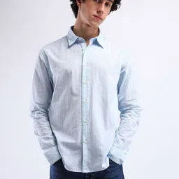 Flying Machine Men Slim Fit Opaque Striped Casual Shirt-18