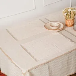 Fabindia Onam Off White & Green 6 Pieces Printed Table Placemats-56