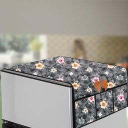 The Furnishing Tree Grey Plastic Refrigerator Cover-image-92