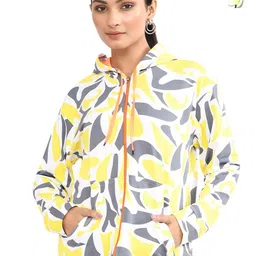 RAPL Women Pack Of 2 Printed Hooded Front-Open Sweatshirt-image-43