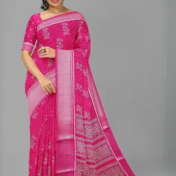 The Chennai Silks Semi Gadwal Cotton Blend Saree-picture-33