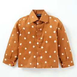 JAV CREATIONS Boys Classic Polka Dot Opaque Printed Casual Shirt-image-52