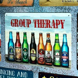 eazy wagon Blue & Green Group Therapy Bottles Printed Wall HangingDecor-image-37