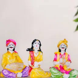 Aura Yellow & Pink 3 Pieces Figurine Showpiece-image-65