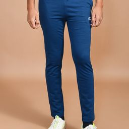 SKYKNIT Men Slim-Fit Cotton Track Pants-image-100