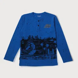 Gini and Jony Boys Printed Henley Neck T-shirt-image-74