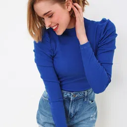 Trend Alacati stili Solid Regular Fitted Top-picture-56