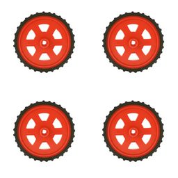 Red BO Motor Wheel - Set of 4 | Robotics Science Project-11