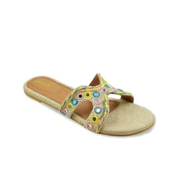 SHRIVAS BY ARCHITA MEHTA Women Embellished Slip-On Open Toe Flats-picture-43