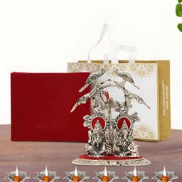 INTERNATIONAL GIFT Silver-Toned 7 Pcs God & Goddess Laxmi Ganesh Religious Idol Showpiece-image-9