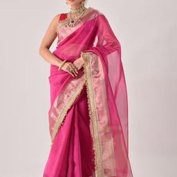 DIVASTRI Women Zari Tissue Banarasi Saree-37