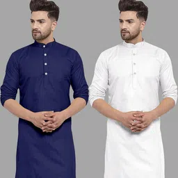 VS MALL Men White Kurtas-picture-31