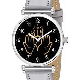 Gopal Shopcart Unisex Dial & Leather Straps Analogue Watch C34SLV-Islamic-NUM03-Grey-Chikani-L_SH-image-10