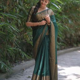 Areca Designer Ethnic Motifs Zari Pure Silk Designer Banarasi Saree-image-69