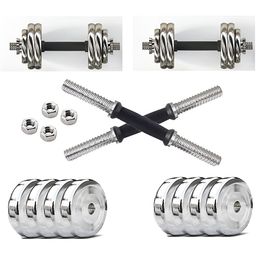 HackerX 4-Pcs Steel Adjustable Dumbbell Set - 2 kg Each-15