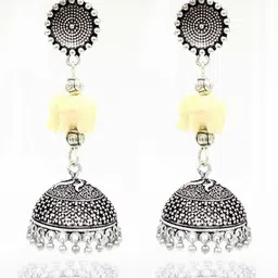 Gurjari Jewellers Tops with ELEPHANT beads Earrings-image-42