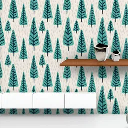 ArtzFolio Printed UV-Resistant Anti-Bacterial Christmas Tree PatternPeel & Stick Wallpaper-image-47