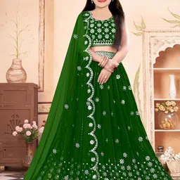 F Plus Fashion Net Semi-Stitched Lehenga Choli-image-92