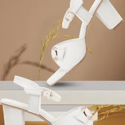 Smart & Sleek Women Synthetic Flatform Heels-picture-43