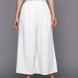Libas Women Solid Flared Regular Palazzos-image-10