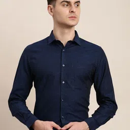 Turtle Men Premium Slim Fit Opaque Formal Shirt-picture-10