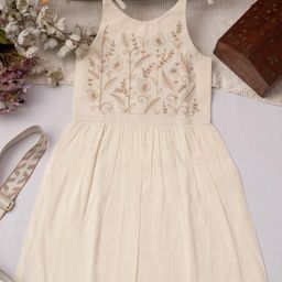 TOONKY Floral Embroidered A-Line Dress-image-84