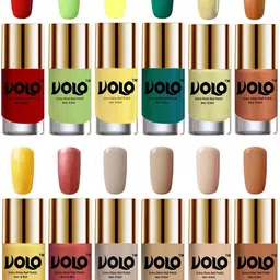 VOLO Set of 12 Luxury Super Shine Vibrant Shades Nail Polish-9ml Each-Combo No-300-image-69