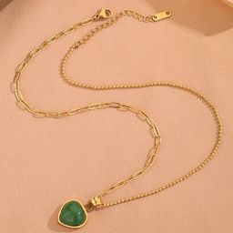MYKI Gold-Plated Stainless Steel Pendants With Chains-picture-0