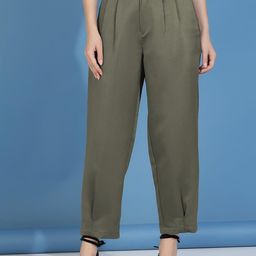 Stylecast X Kotty Women Regular Fit High-Rise Pleated Trousers-image-95