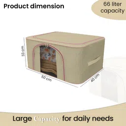 Aura Beige Set of 3 Reusable Drawer Organiser Organisers image 3