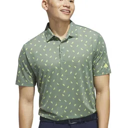 ADIDAS Ultimate Printed Mesh Polo T-Shirt-image-3
