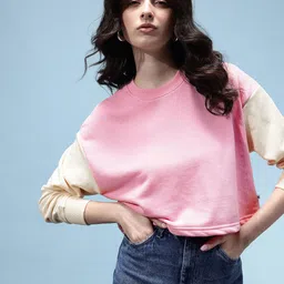 glitchez Drop-Shoulder Boxy Fit Crop Sweatshirt-picture-22