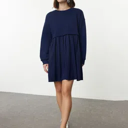 Trendyol Women Round Neck Fit & Flare Dress-picture-43