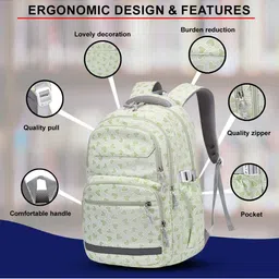 Tinytot Unisex Kids Geometric Backpack image 3