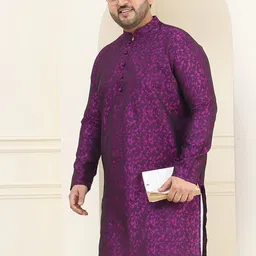 SOJANYA PLUS Men Geometric Kurta-image-52
