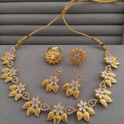 niva fashion Women White Necklace and Chains-image-79
