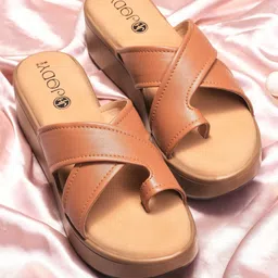 JodyHub Women Peep Toes Casual Block Peep Toes with Buckles Sandal-6