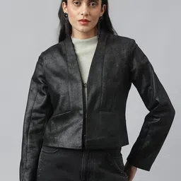 Latin Quarters Women Lightweight Crop Tailored Jacket-image-30