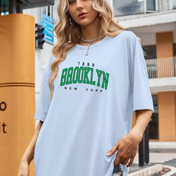 TOGS & TERRE Women Typography Printed Organic Cotton T-shirt-picture-0