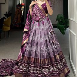 Aika Printed Ready to Wear Lehenga & Unstitched Blouse With Dupatta-picture-2